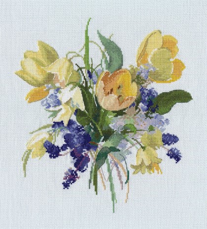click here to view larger image of Spring Bouquet (counted cross stitch kit)