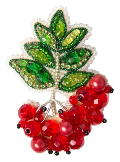 click here to view larger image of Brooch - Rowan (bead kit)