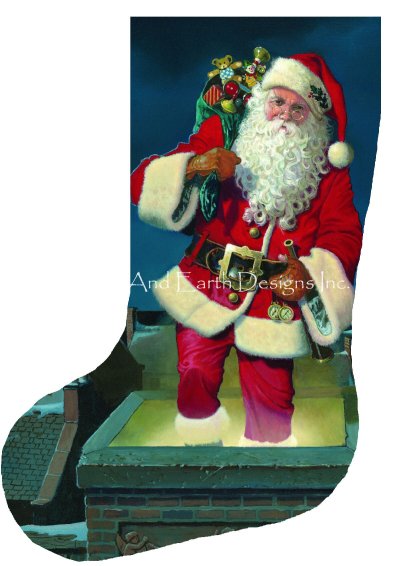 click here to view larger image of Stocking Father Christmas - Special Delivery Flipped (chart)