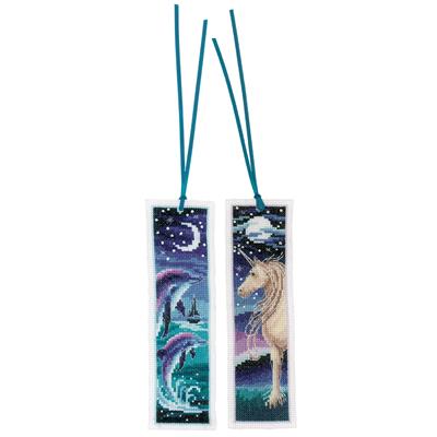 Dolphin and Unicorn Bookmarks