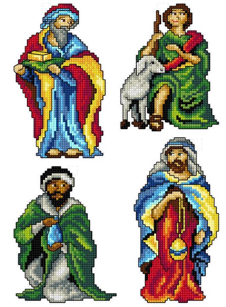 click here to view larger image of Nativity 2 (counted cross stitch kit)