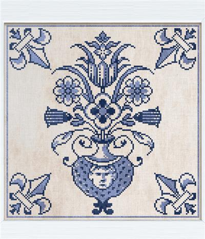 Delft Blue Tile No. 1 - The Vase