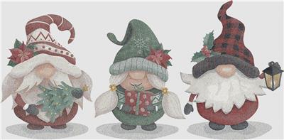 Watercolour Christmas Gnomes