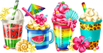 click here to view larger image of Summer Coffees Magnet (accessory)