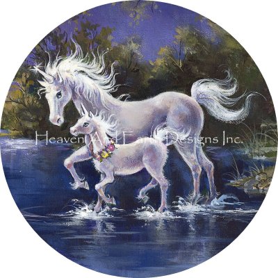 click here to view larger image of Ornament Fairyland Unicorns Play Flipped - Mimi Jobe (chart)