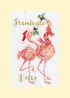 Flamingle Bells Card