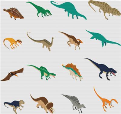 Isometric Dinosaur Icons