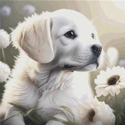 click here to view larger image of White Lab Puppy (chart)