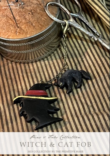 Witch and Cat Fob