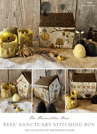 click here to view larger image of Bees Sanctuary Stitching Box (chart)