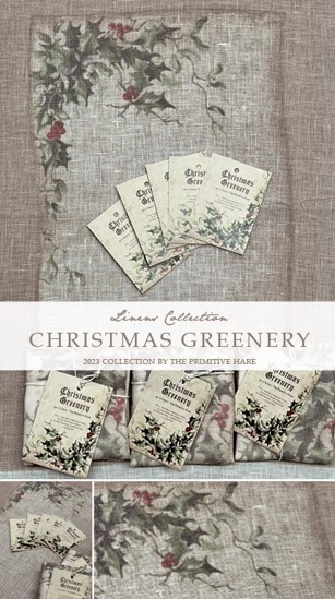 Fabric - Christmas Greenery - 30ct - 12.6 x 16in
