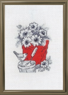 click here to view larger image of Red Jar (counted cross stitch kit)