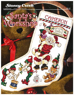 click here to view larger image of Santa's Workshop Stocking (chart)