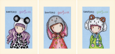 click here to view larger image of Gorjuss Greeting Cards (counted cross stitch kit)