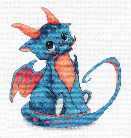 click here to view larger image of Dragon (counted cross stitch kit)
