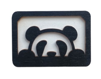 Wooden Needle Case - Panda
