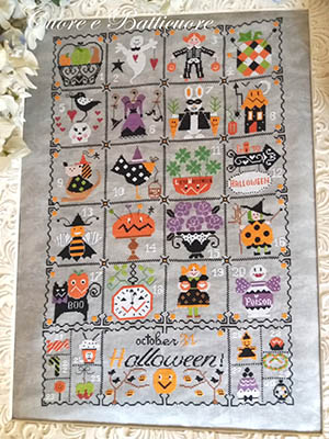 click here to view larger image of Shabby Halloween Calendar (chart)