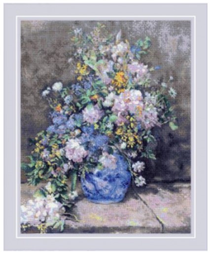 click here to view larger image of Spring Bouquet after P.A. Renoir's Painting (counted cross stitch kit)
