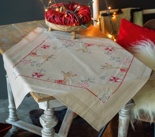 Reindeer in Christmas Spirit Tablecloth