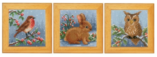 click here to view larger image of Winter Animals Miniatures (counted cross stitch kit)