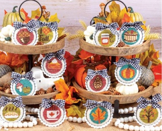 Autumn Days Ornaments (12 designs)