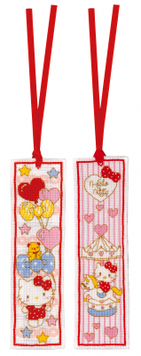 Hello Kitty Doodle Heart Bookmarks  