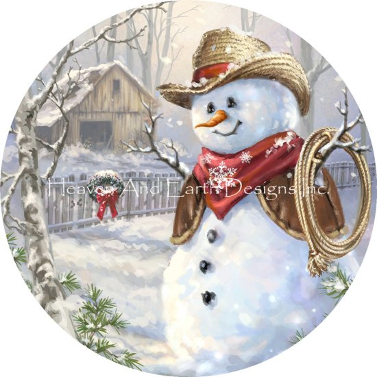 Ornament Cowboy Snowman - Dona Gelsinger