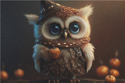Cute Halloween Owl