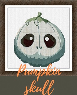 click here to view larger image of Pumpkin Skull (chart)
