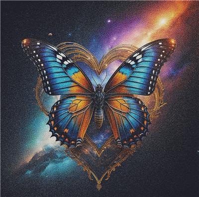Cosmic Butterfly Heart
