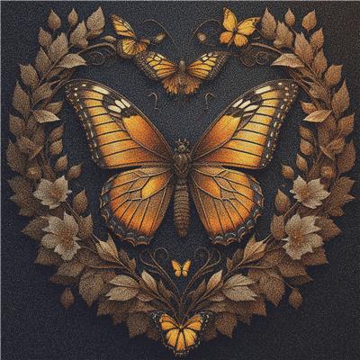 Mystical Butterfly Heart
