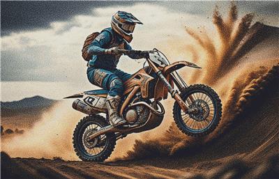 Motocross Rider Catching Air
