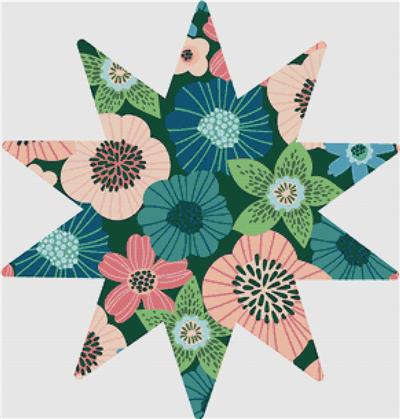 click here to view larger image of Beautiful Floral Star (chart)