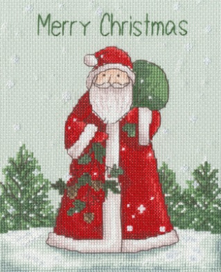click here to view larger image of Ol' St Nick (counted cross stitch kit)