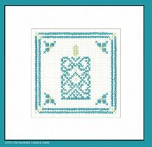 Filigree Candle Cards - Teal
