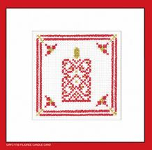 Filigree Candle Cards - Red