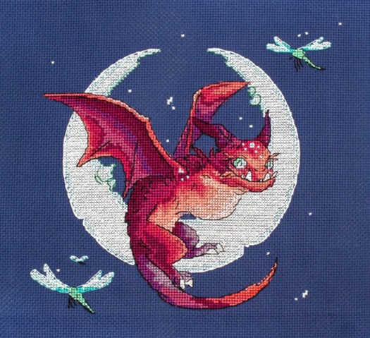 click here to view larger image of Dragon (counted cross stitch kit)