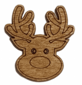 Wooden Magnetic Needle Holder - Deer