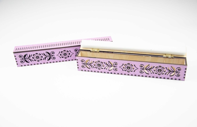 Thread Organizer for Needles/Wood - Color/Lavender
