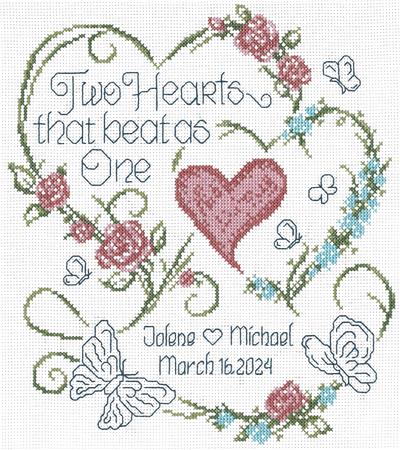 click here to view larger image of Two Hearts Wedding - Ursula Michael (chart)