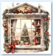 Christmas Window Magnet