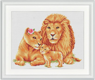 click here to view larger image of Safari Lion (counted cross stitch kit)