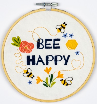 Bee Happy - Embroidery