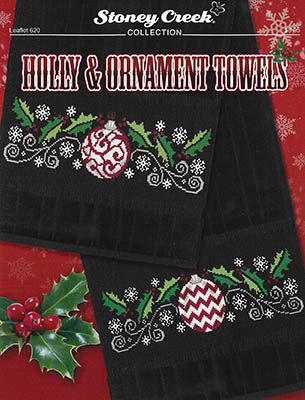 Holly and Ornament Towels
