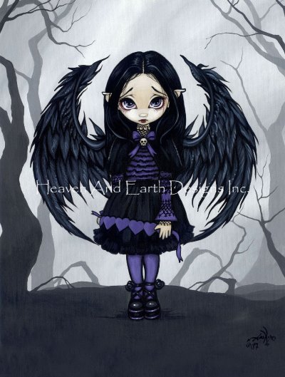 Purple Paper Hearts - Jasmine Becket-Griffith