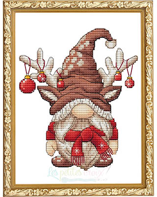 click here to view larger image of Reindeer Gnome  (chart)