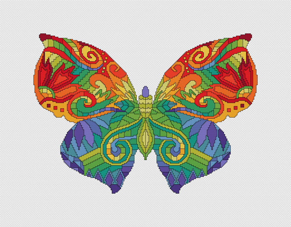 click here to view larger image of Colorful Butterfly (chart)