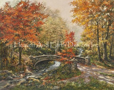 Fall at Fox Creek Bridge/Mini - Thomas Kinkade