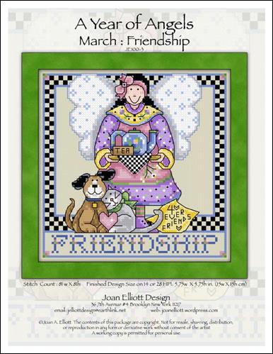 click here to view larger image of A Year of Angels March Friendship (chart)