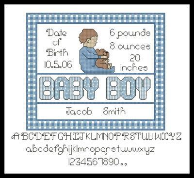 click here to view larger image of Baby Boy Sampler 2 (chart)